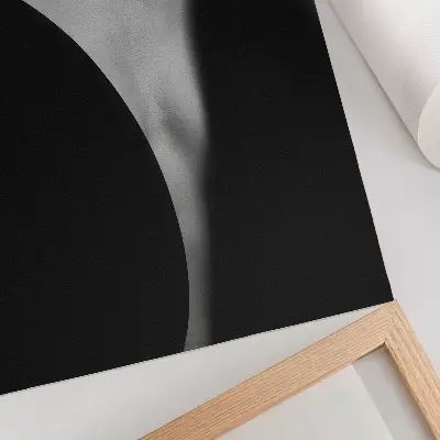 Plakat na płótnie subtelne połączenie czerni i bieli w eleganckim wydaniu