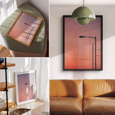 Plakat ścienny Lampa uliczna