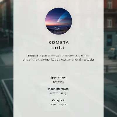 Plakat ścienny uliczka z klasyczną architekturą i samochodem