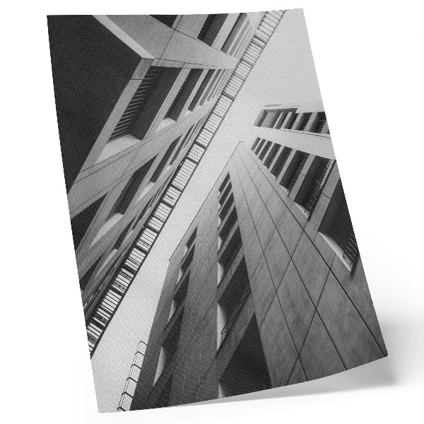 Nowoczesna grafika na płótnie Nowoczesna architektura o geometrycznych liniach