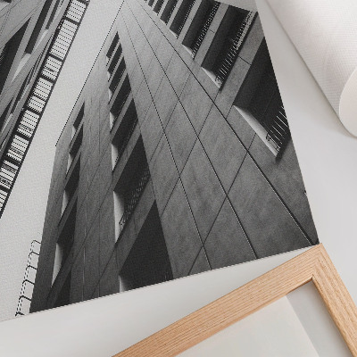 Nowoczesna grafika na płótnie Nowoczesna architektura o geometrycznych liniach
