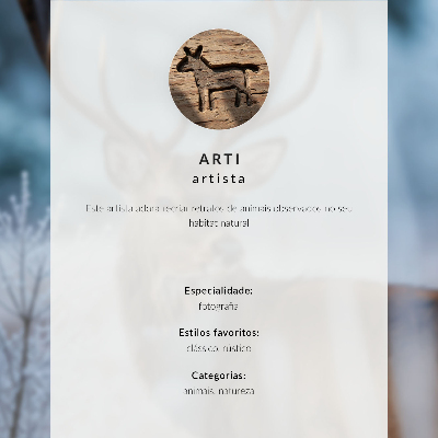 Plakat z teksturą płótna Wilk w śniegu