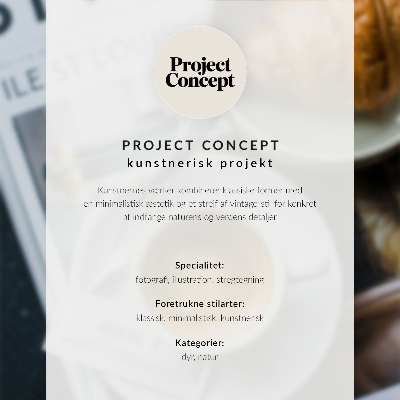 Plakat z teksturą płótna Czarno-białe tło kawa rogalik elegancja relaks
