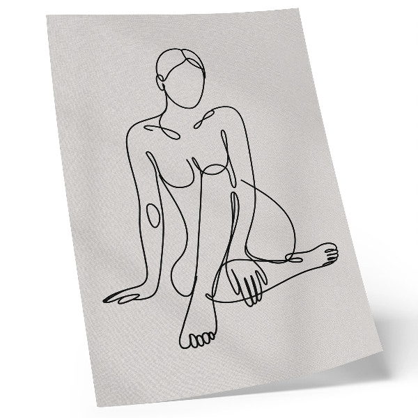 Plakat ścienny Line art kobiety
