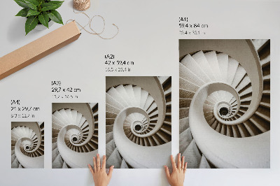 Plakat na płótnie Spirala schodów nowoczesna architektonika
