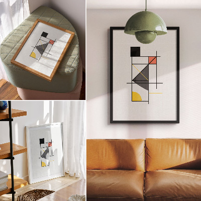 Nowoczesna grafika na płótnie Stylowa geometria
