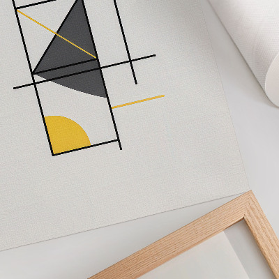 Nowoczesna grafika na płótnie Geometryczny wzór linie kształty nowoczesny styl