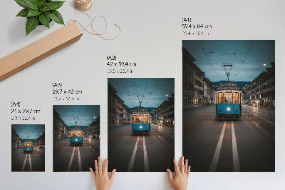 Plakat na płótnie Miejski tramwaj