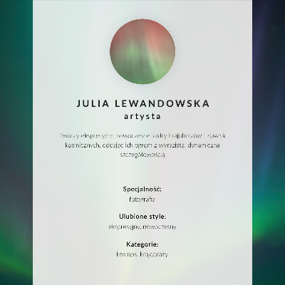 Nowoczesna grafika na płótnie Zorza polarna