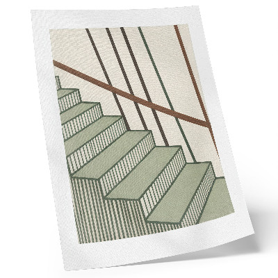 Plakat na płótnie Geometria schodów dynamizm minimalizm elegancja