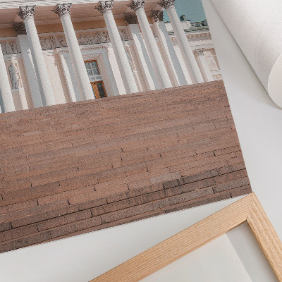Plakat na płótnie Budynek z kolumnami eleganckie detale architektoniczne