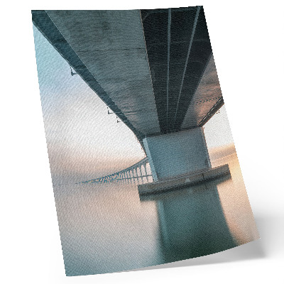 Plakat ścienny Most nad wodą minimalistyczna elegancja nowoczesność