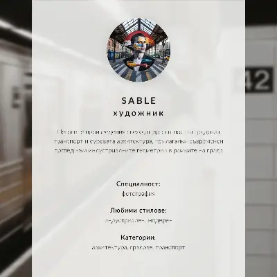 Nowoczesna grafika na płótnie przedstawiająca pociąg na nowoczesnym moście pod błękitnym niebem