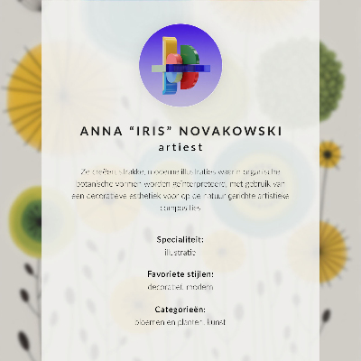 Plakat z teksturą płótna Kwiatowy design