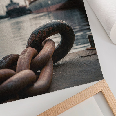 Nowoczesna grafika na płótnie Port industrial