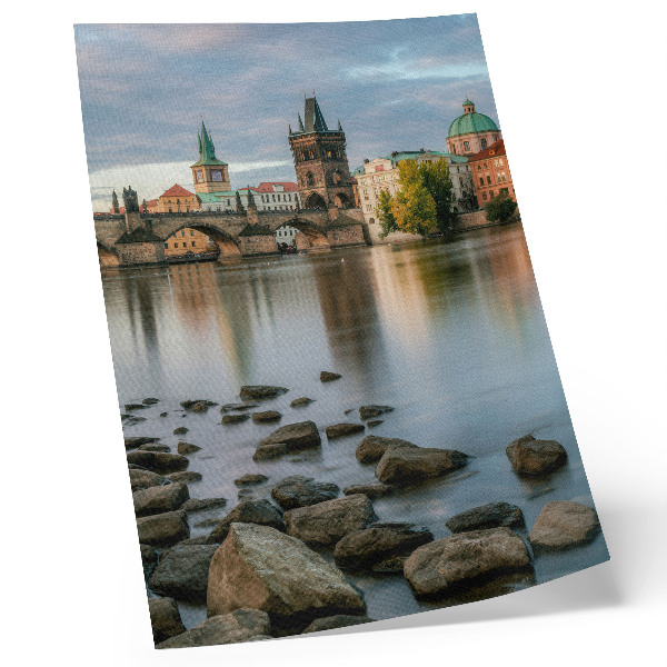 Plakat z teksturą płótna Zabytkowe miasto