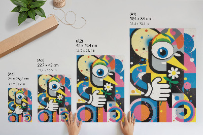 Nowoczesna grafika na płótnie Kolorowy wzór