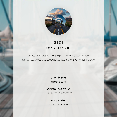 Plakat ścienny Żaglówka na wodzie