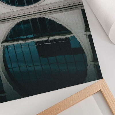 Plakat ścienny Nowoczesna architektura szklane odbicie budynku