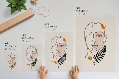 Nowoczesna grafika na płótnie Portret boho