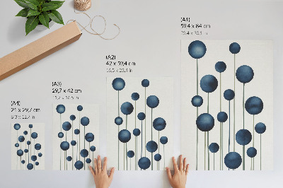 Plakat z teksturą płótna Abstrakcyjne balony