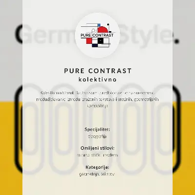Nowoczesna grafika na płótnie z czystymi liniami geometrycznymi i kontrastowymi kolorami