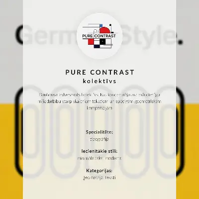 Nowoczesna grafika na płótnie z czystymi liniami geometrycznymi i kontrastowymi kolorami