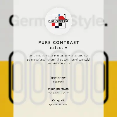 Nowoczesna grafika na płótnie z czystymi liniami geometrycznymi i kontrastowymi kolorami