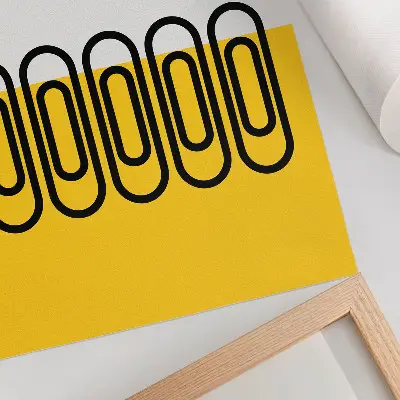 Nowoczesna grafika na płótnie z czystymi liniami geometrycznymi i kontrastowymi kolorami