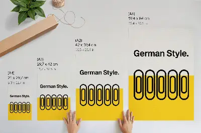 Nowoczesna grafika na płótnie z czystymi liniami geometrycznymi i kontrastowymi kolorami