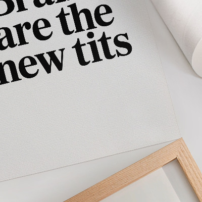 Plakat na płótnie Typografia kontrastowa motyw z przesłaniem inspirującym