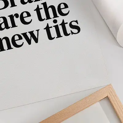 Plakat na płótnie z inspirującą typografią kontrastową