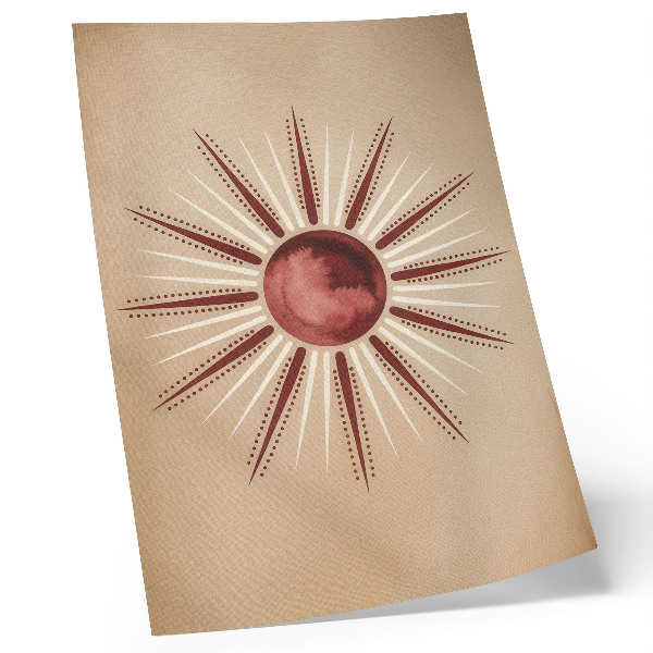 Plakat ścienny Boho słońce