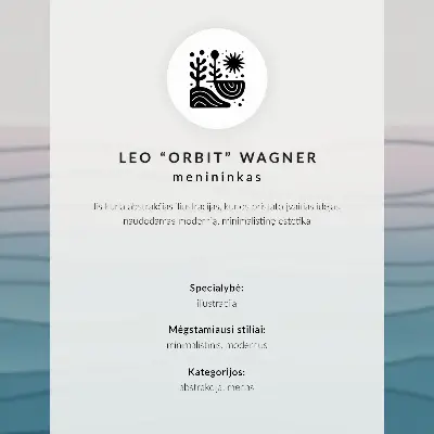 Nowoczesna grafika na płótnie abstrakcja geometryczna z liśćmi na beżowym tle