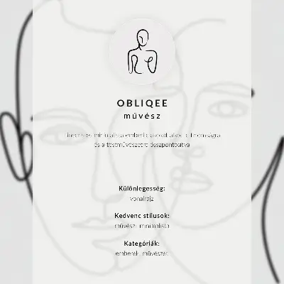 Plakat z teksturą płótna subtelna postać przedstawiająca elegancję i harmonię linii