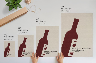 Plakat ścienny Wino wieczór