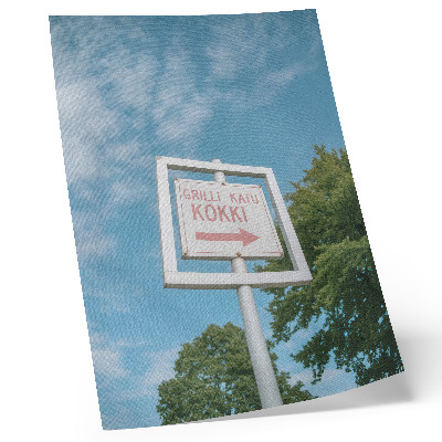 Nowoczesna grafika na płótnie Znak kierunku