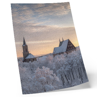 Plakat ścienny Zimowy pejzaż