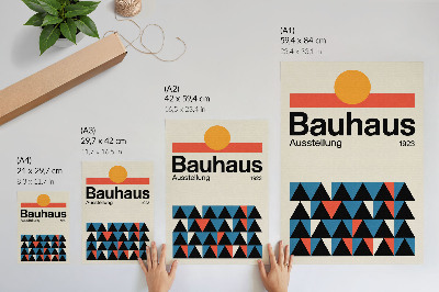 Plakat na płótnie Bauhaus geometria