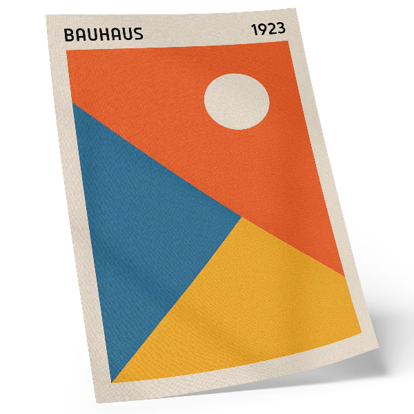 Plakat ścienny Bauhaus ilustracja