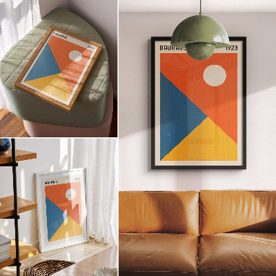 Plakat ścienny Bauhaus ilustracja
