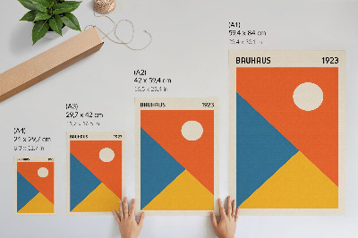 Plakat ścienny Bauhaus ilustracja
