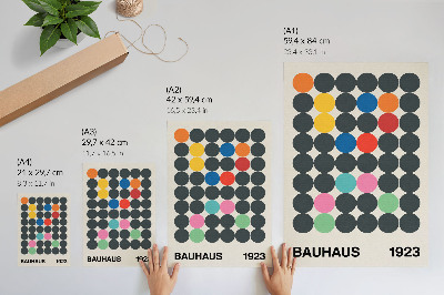 Nowoczesna grafika na płótnie Bauhaus abstrakcja