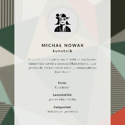 Nowoczesna grafika na płótnie Geometryczne czarne koła żywe kolory Bauhaus inspiracje