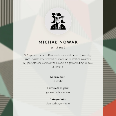 Plakat na płótnie Wyrazisty wzór geometria dominacja koloru nowoczesność