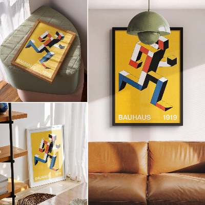 Plakat na płótnie Wyrazisty wzór geometria dominacja koloru nowoczesność