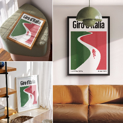 Plakat na płótnie Kontrastowe kolory dynamiczny minimalistyczny styl