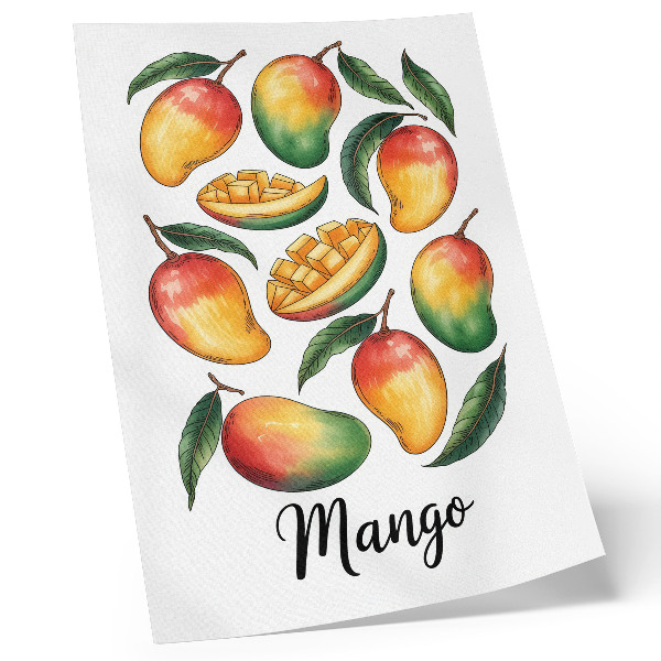 Plakat z teksturą płótna Egzotyczne mango