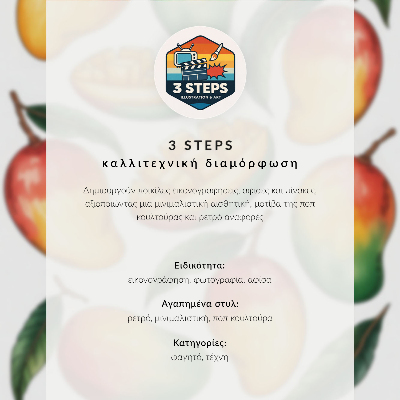 Plakat z teksturą płótna Egzotyczne mango