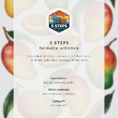 Plakat z teksturą płótna Egzotyczne mango zielone liście ilustracyjny styl